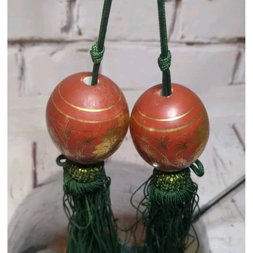 Vintage Japanese Hanging Scroll Weights 9